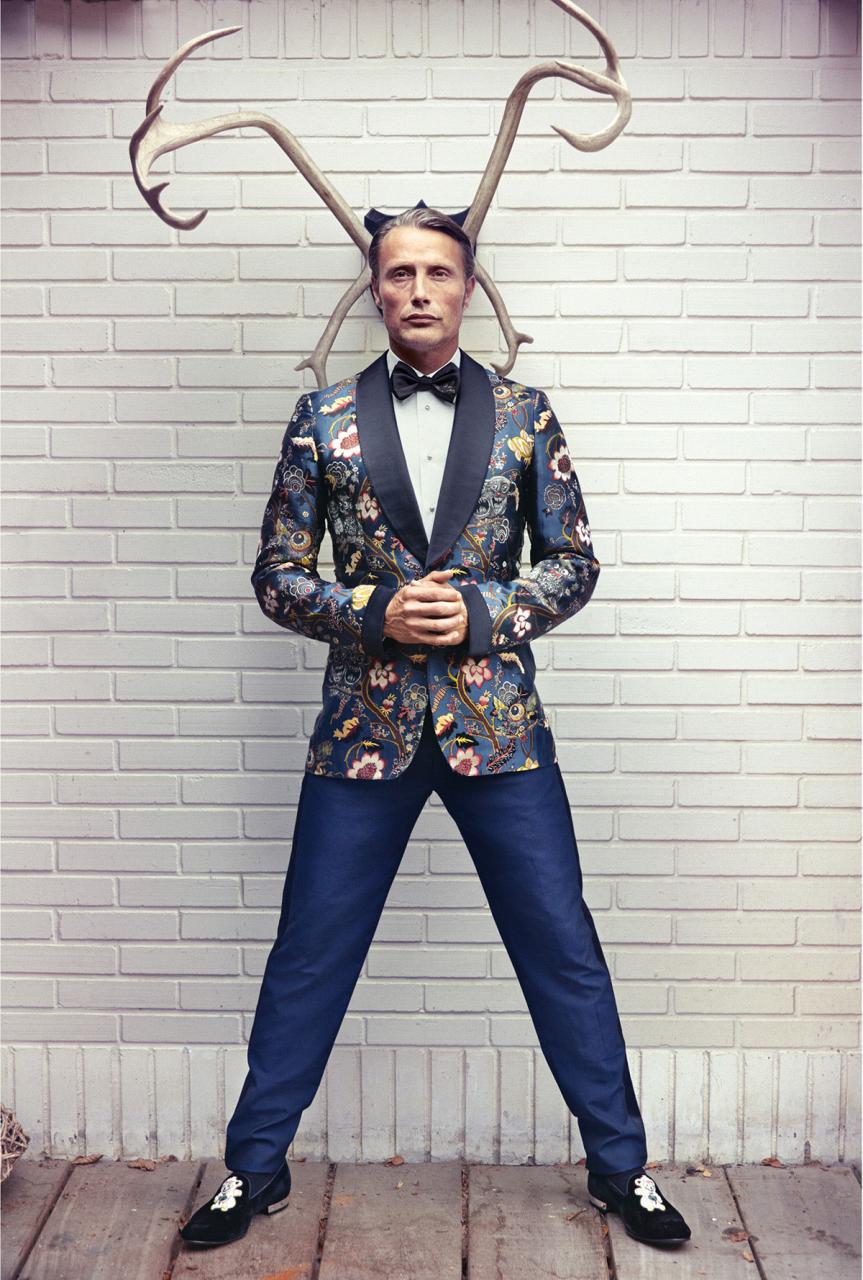 《L’OFFICIEL》杂志刊登了MADS MIKKELSEN的一组时尚片 时尚图库 第4张